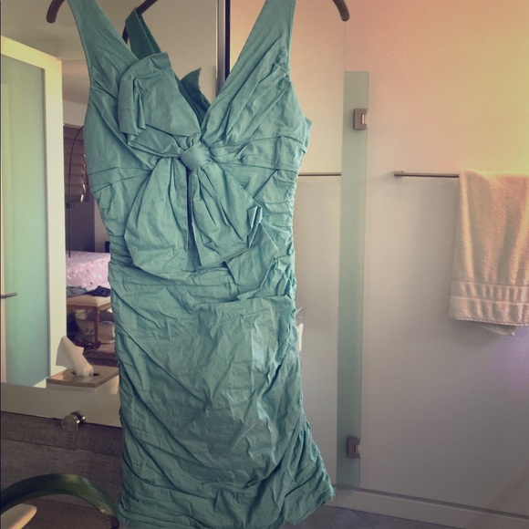 BCBG cocktail dress teal size 2 - Picture 1 of 3